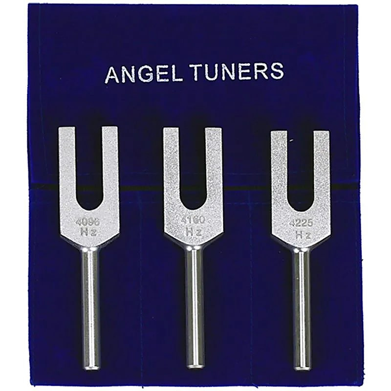 Angel Tuners – sada 3 ladicích vidliček 4096 / 4160 / 4225 Hz – bez závaží 10,5 cm