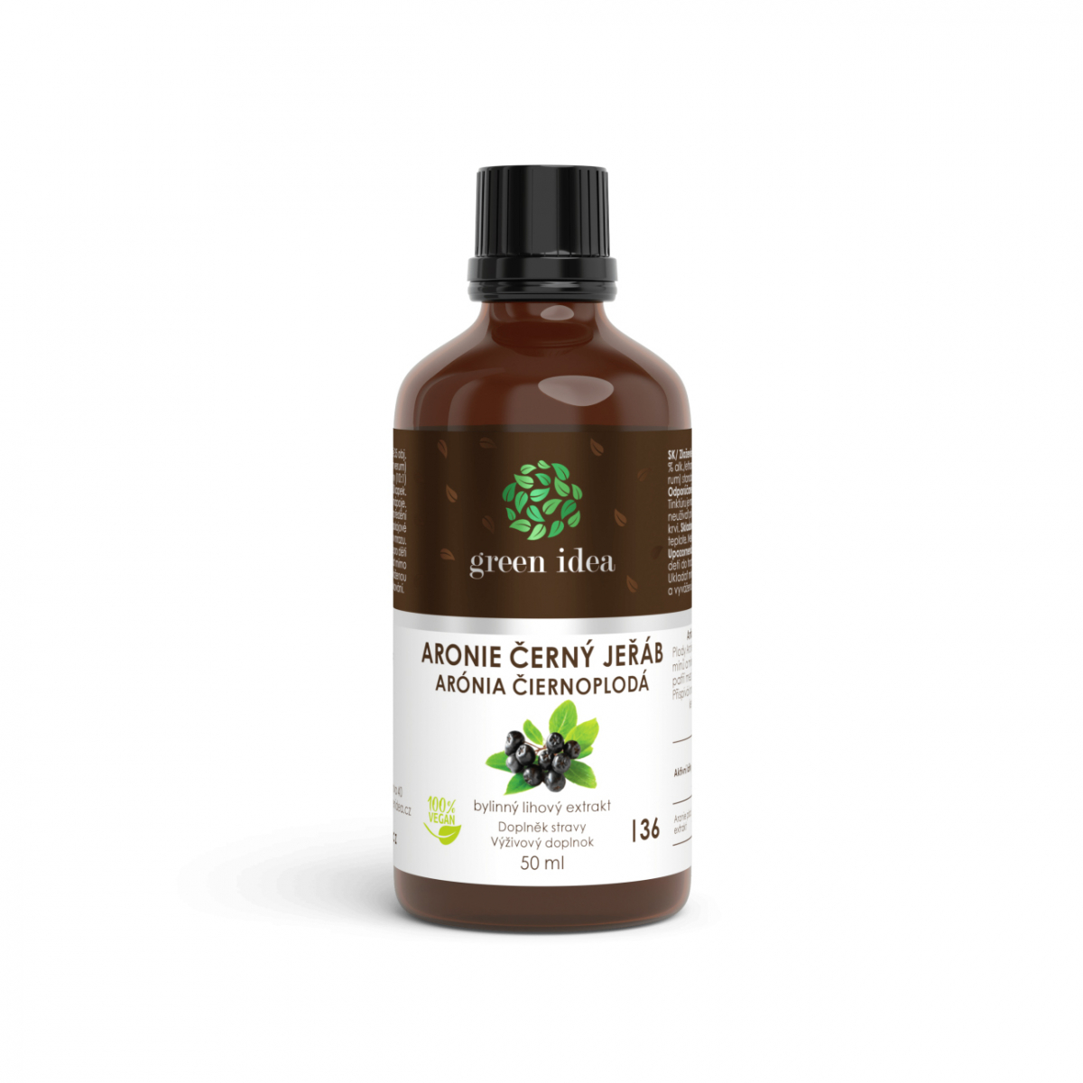 Aronie černý jeřáb tinktura - kapky - Antioxidant, únava