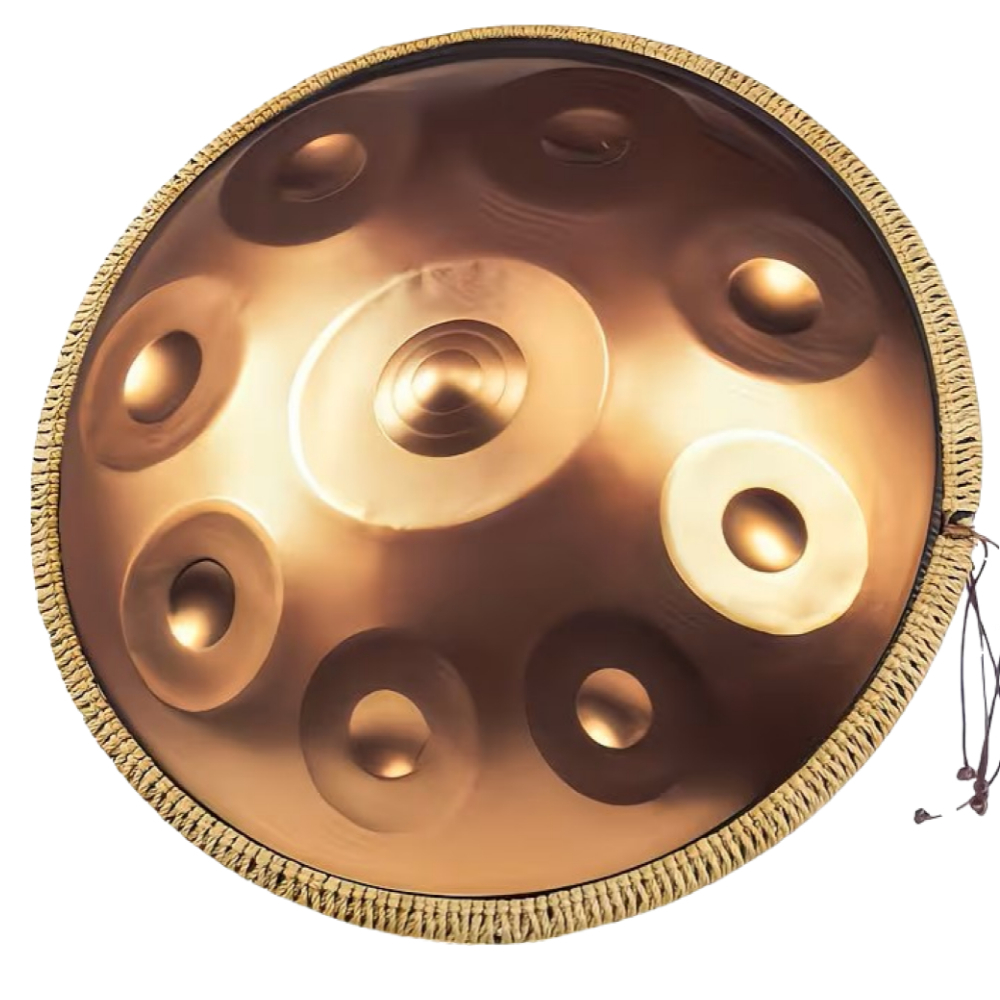 Autentický Handpan D Kurd Minor 440hz 9 tónů 46 cm
