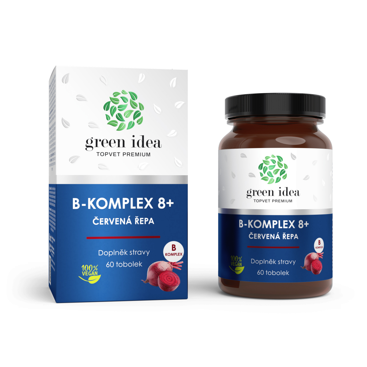 B-KOMPLEX 8 + Červená řepa - Komplex vitamínů B - Kapsle