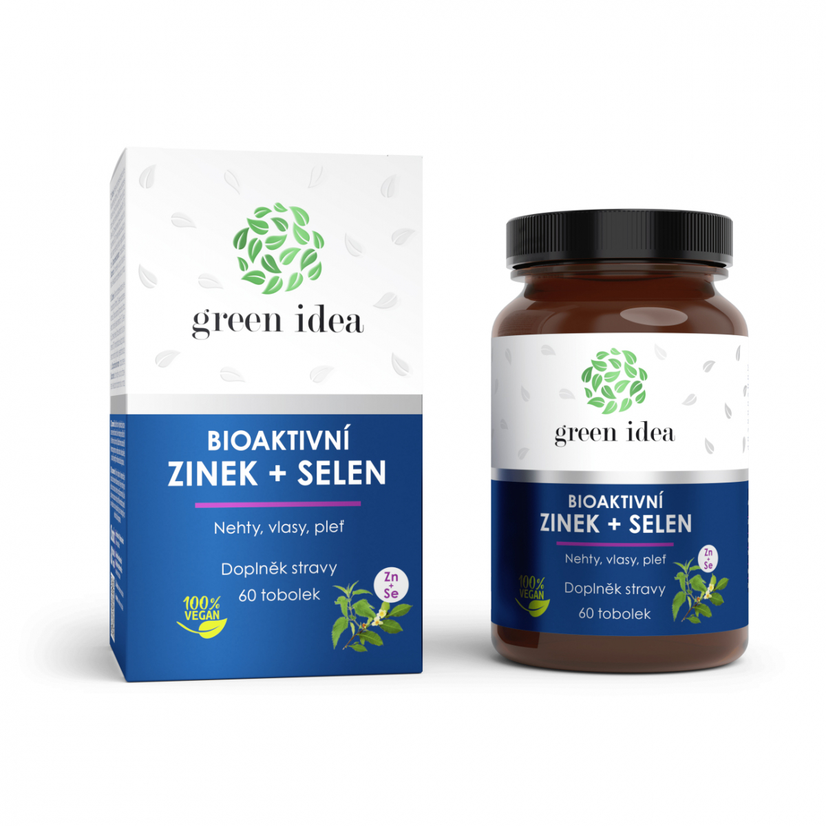 Bioaktivní ZINEK + SELEN - Nehty, vlasy, pleť - Kapsule