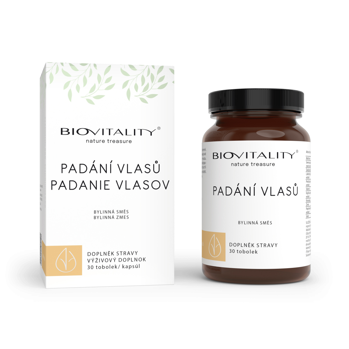 Biovitality PADANÍ VLASŮ - bylinný komplex s vitamíny na vlasy