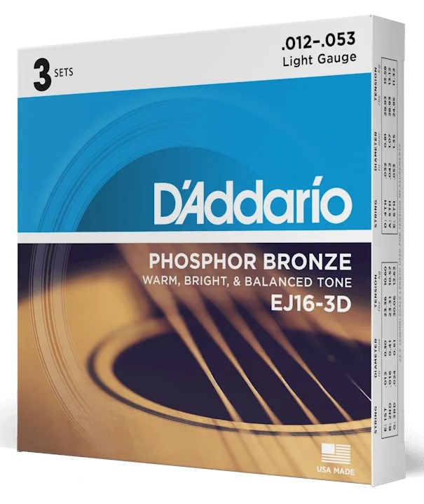 D'Addario EJ26 Phosphor Bronze - struny na akustickou kytaru 11-52