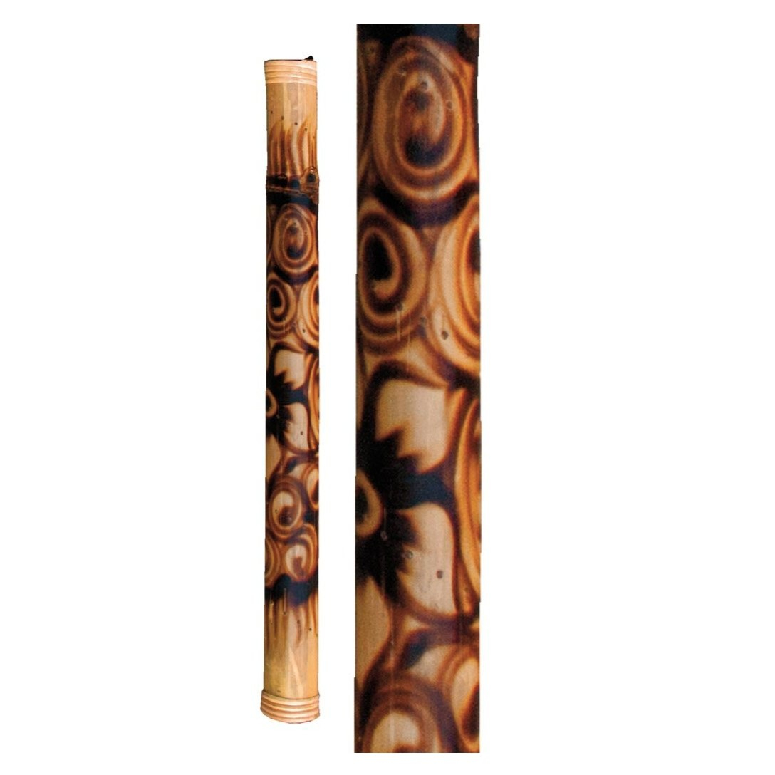 Dešťová hůlka z bambusu - ohněm opálená 60cm