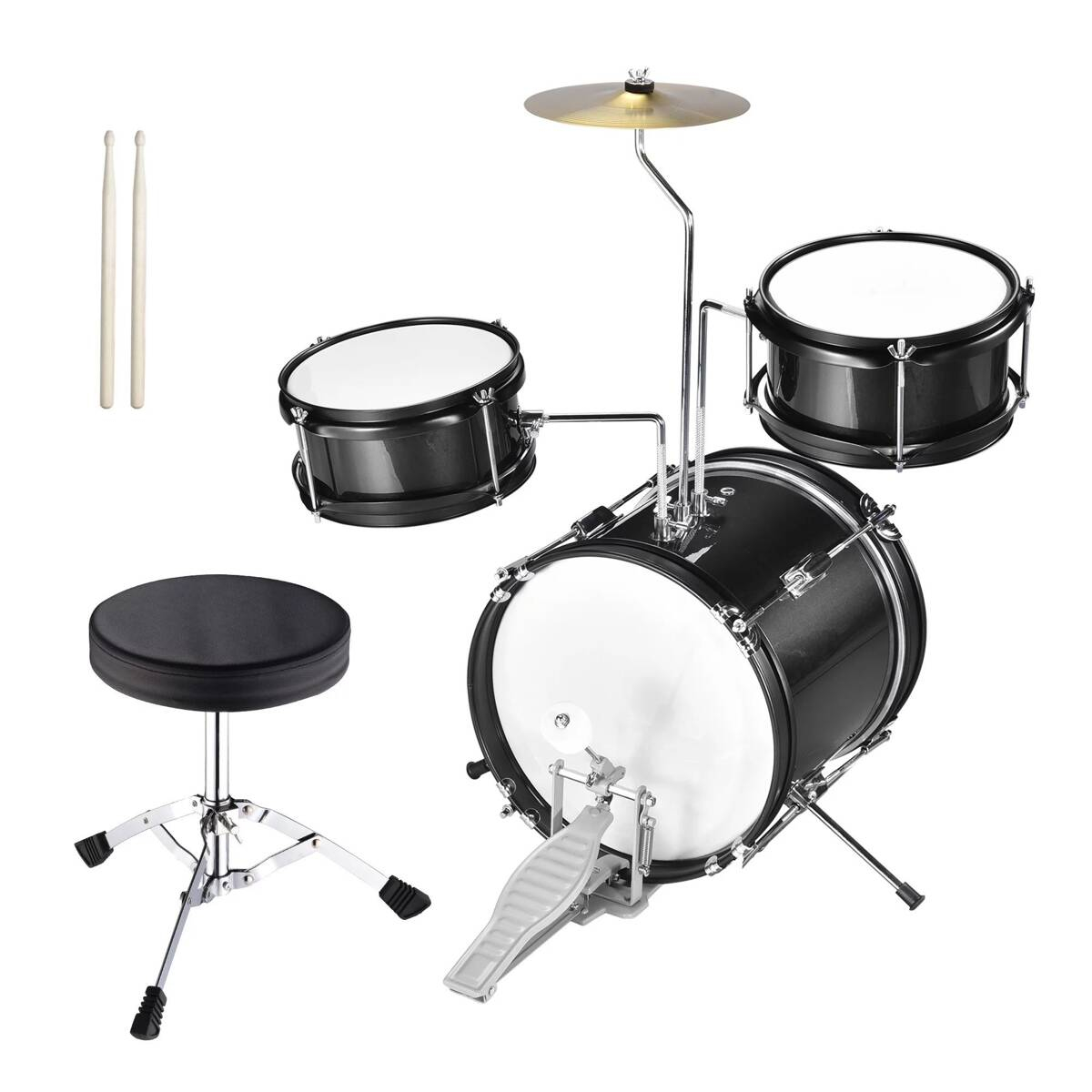 Dětská bicí souprava Kera Audio ZPD-3 černá