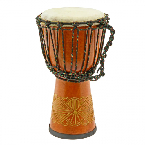 Djembe Bali Beginner Mahagon 50cm s řezbou