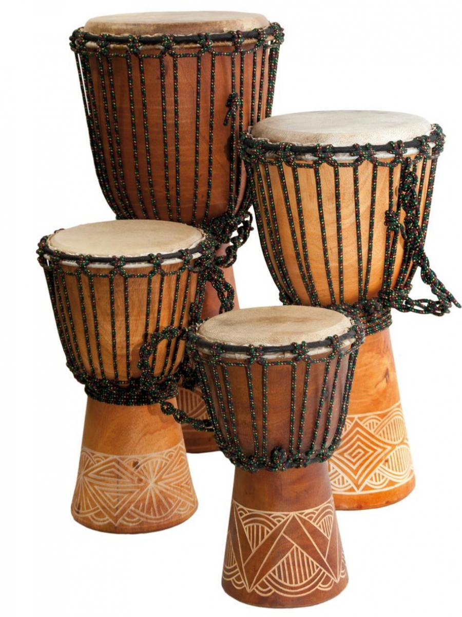 Djembe Bali Mahagon Beginner 65 cm Carved