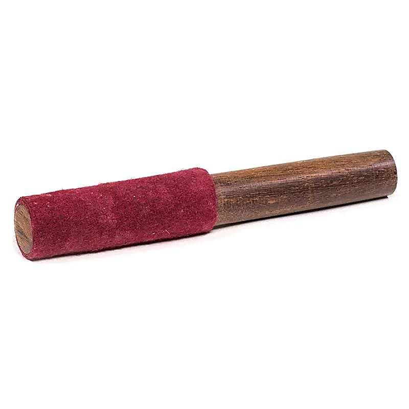 Dřevěná palička s filcovou vlnou na tibetskou misku, střední (20cm)