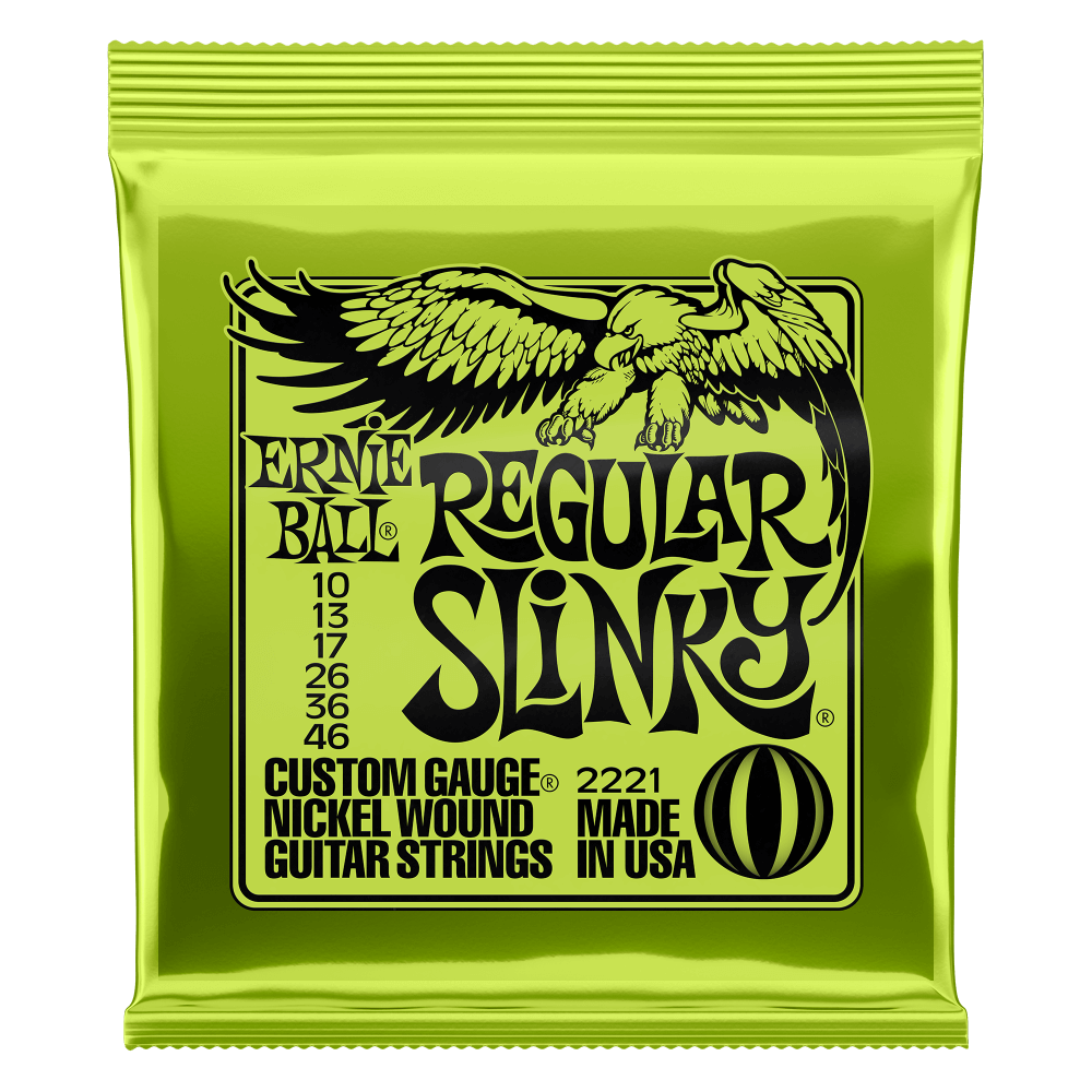 Ernie Ball 2221 Regular Slinky - struny na elektrickou kytaru 10-46