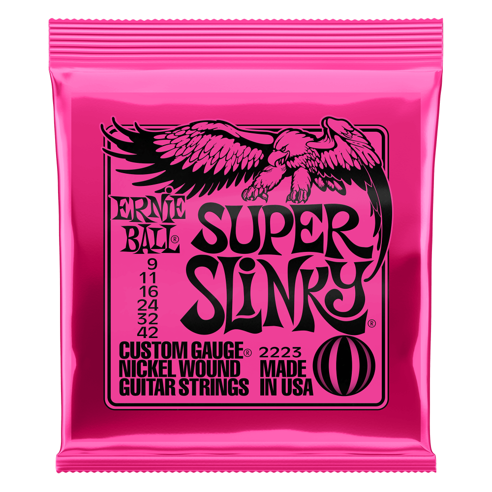 Ernie Ball 2223 Super Slinky – struny na elektrickou kytaru 9–42
