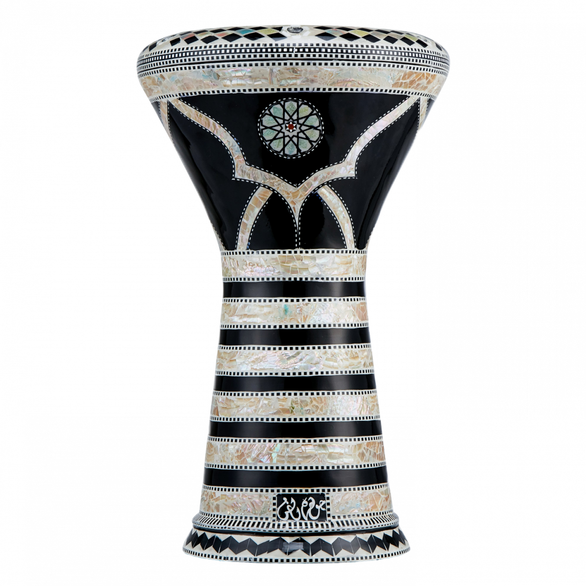 Gawharet EL Fan - Darbuka (Doumbek) z perleťových štiepkov - Perleťové štiepky 8,75