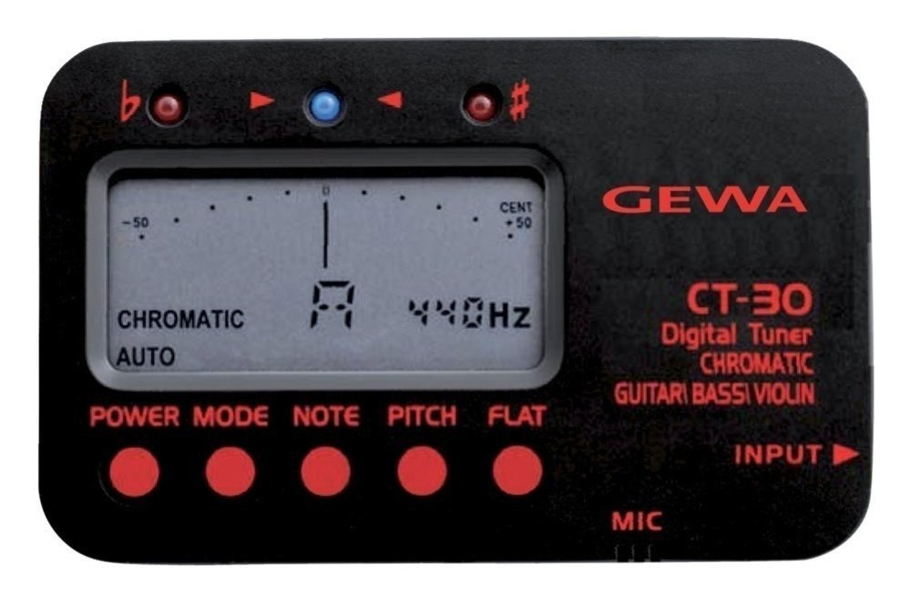 GEWA CT-30 – chromatická ladička se vstupem pro všechny nástroje