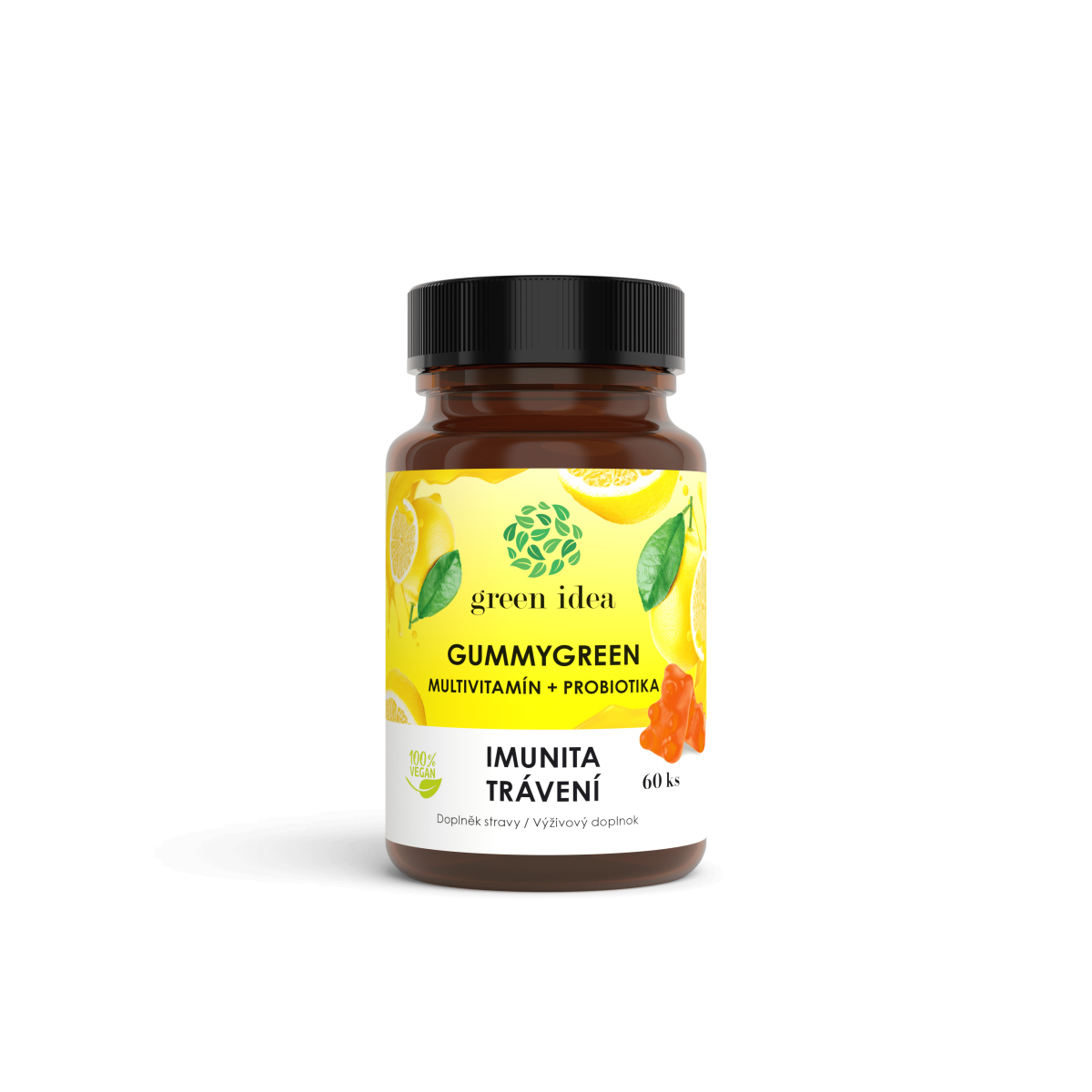 GUMMYGREEN - Multivitamin a Probiotika, 60ks