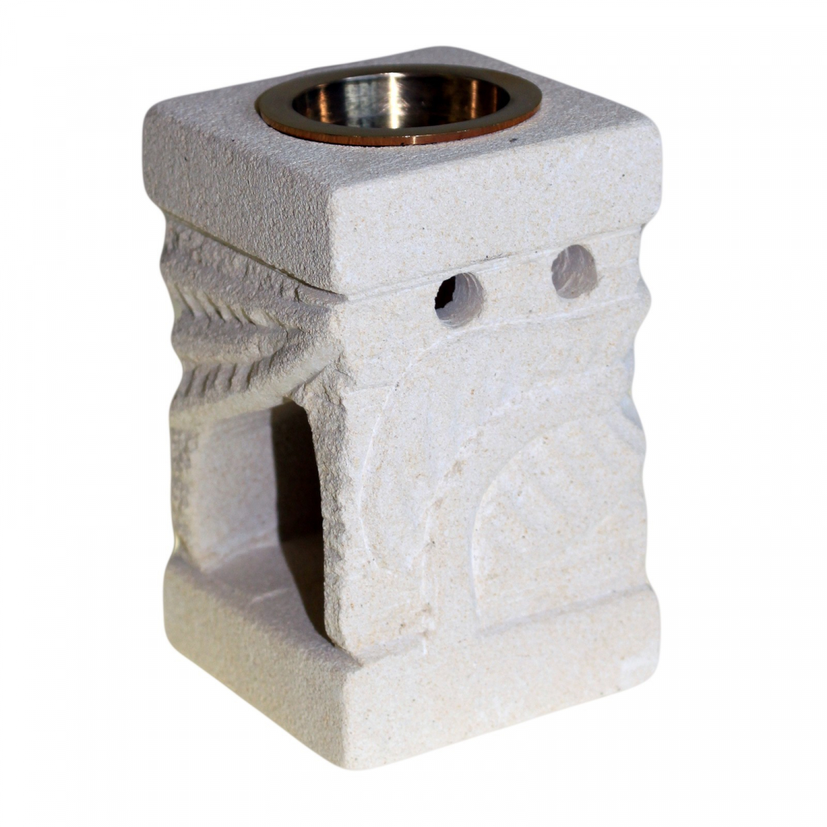 Kamenná Aroma Lampa - Vyřezaný List