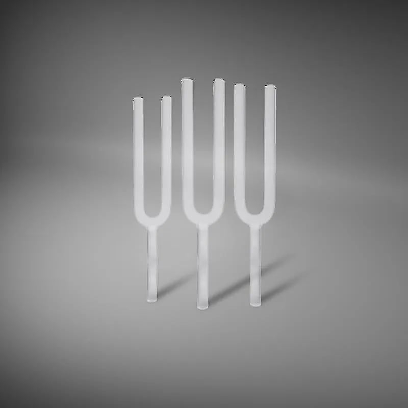 Křišťálové ladičky z čistého křemene - Sada pro vyvážení čaker 432 Hz (3 ks)