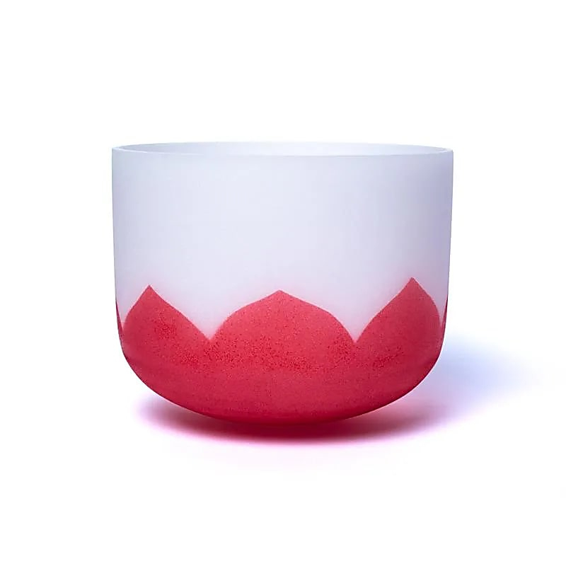 Krystalová zpívající miska Lotos - Chakra 1 - 20cm, C-tón, 432Hz