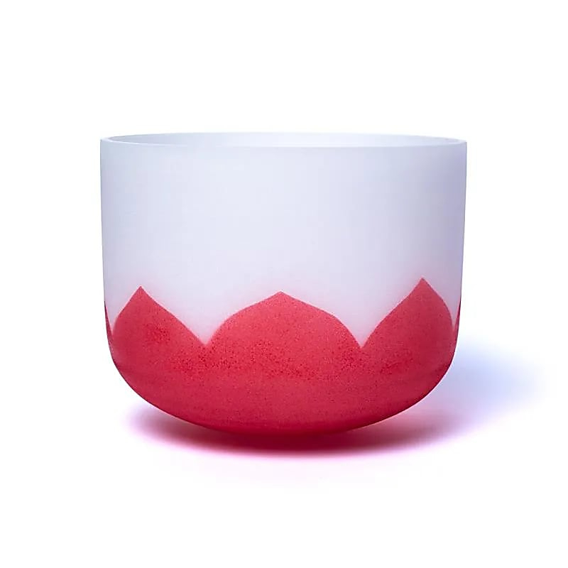 Krystalová zpívající miska Lotos - Chakra 1 - 30cm, C-tón, 432Hz