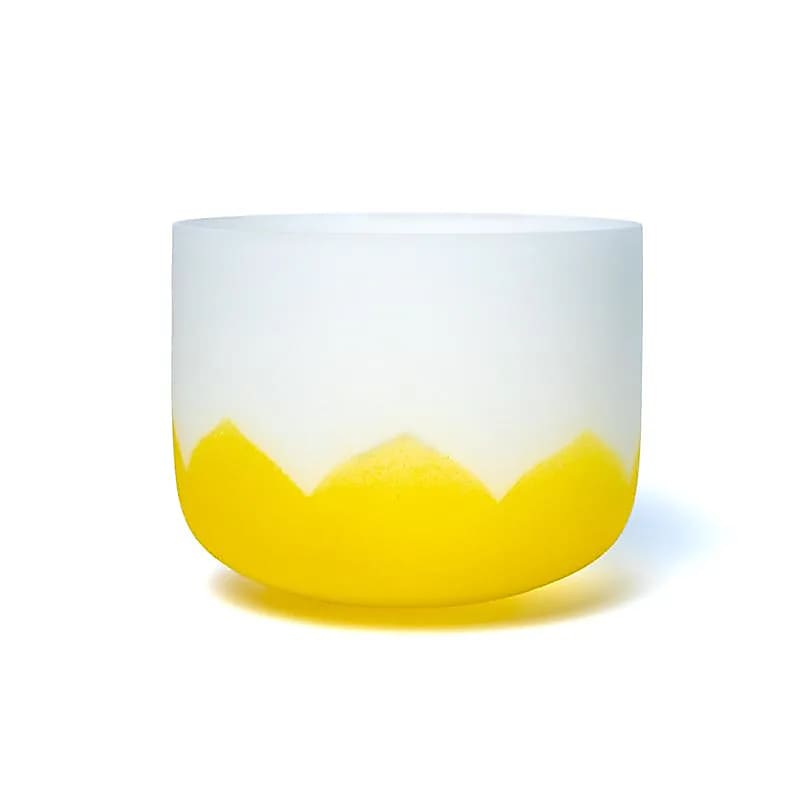 Krystalová zpívající miska Lotos - Chakra 3 - 20cm, E-tón, 432Hz