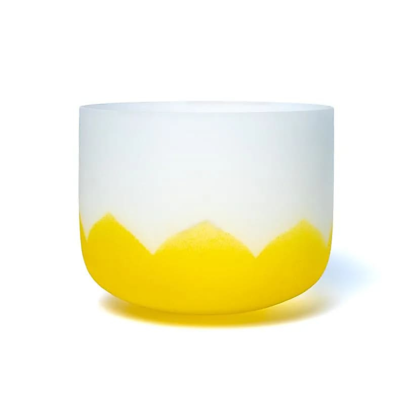 Krystalová zpívající miska Lotos - Chakra 3 - 30cm, E-tón, 432Hz