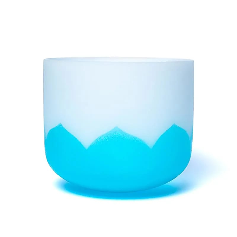 Krystalová zpívající miska Lotos - Chakra 5 - 30cm, G-tón, 432Hz