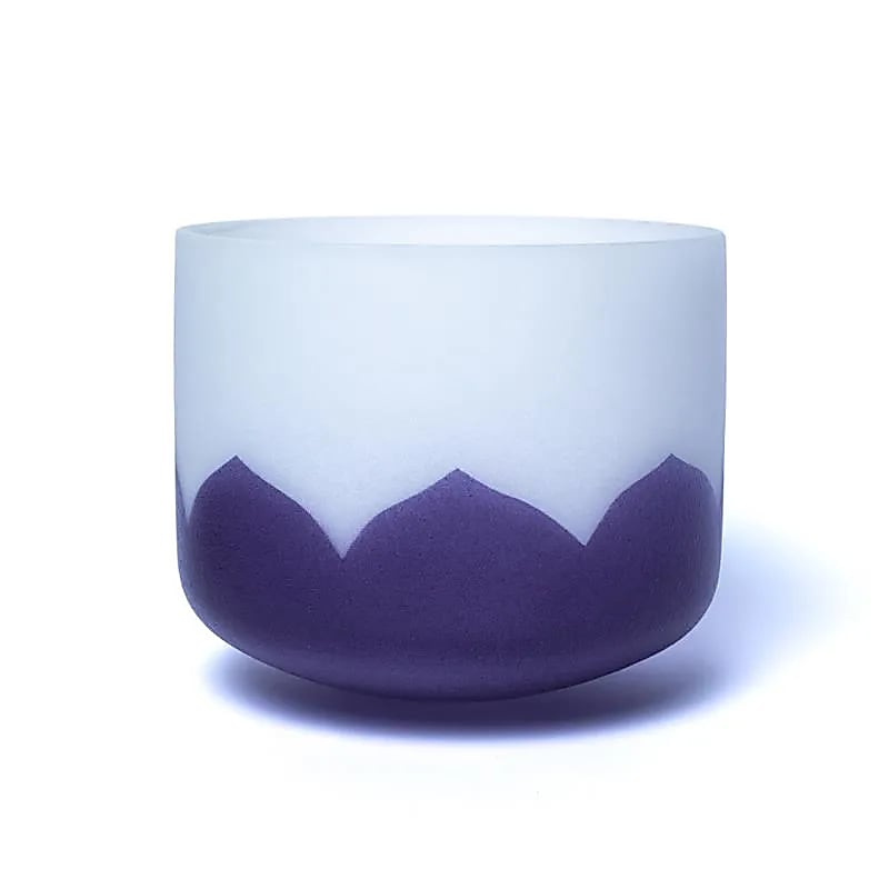 Krystalová zpívající miska Lotos - Chakra 6 - 30cm, A-tón, 432Hz