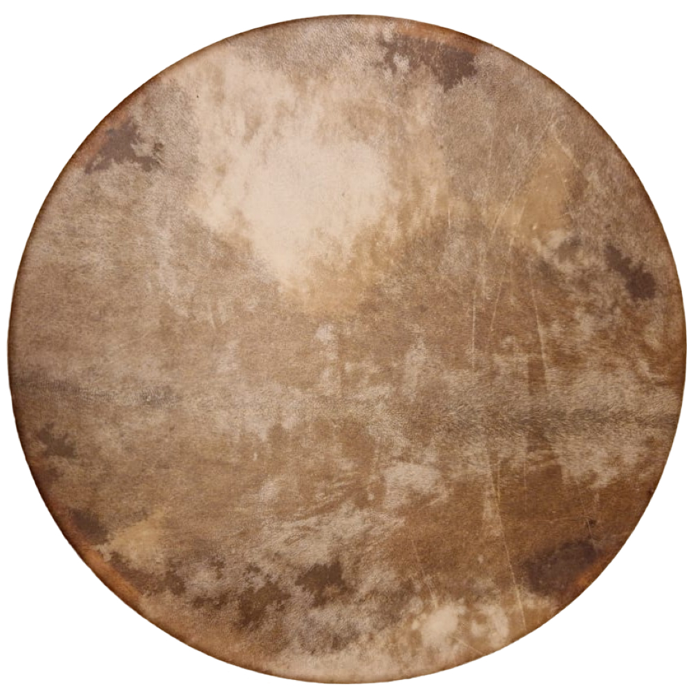 Laditelný šamanský buben 46 cm Jasan – Jelení kůže – s energetickým kamenem – Petrovič Drums