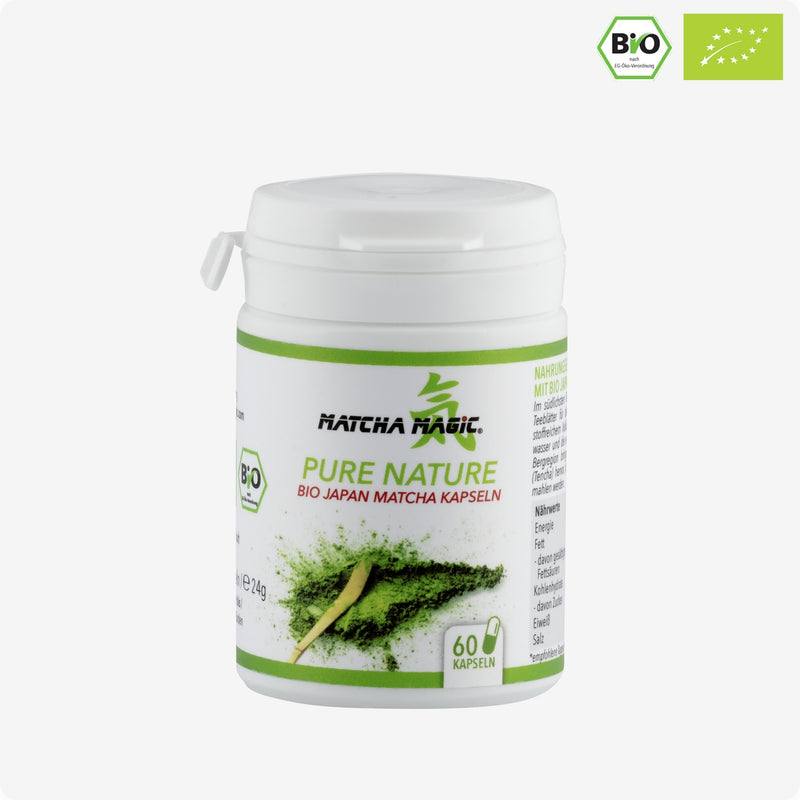 Matcha kapsle BIO – 60 ks (300 mg/kapsle)