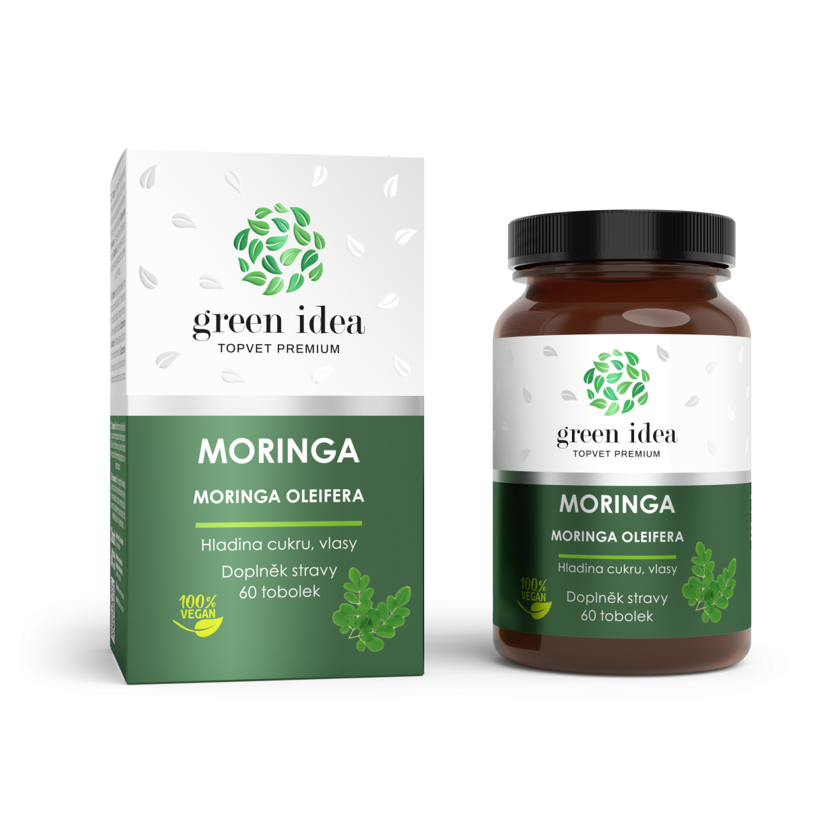 Moringa - Hladina cukru, vlasy - Kapsle