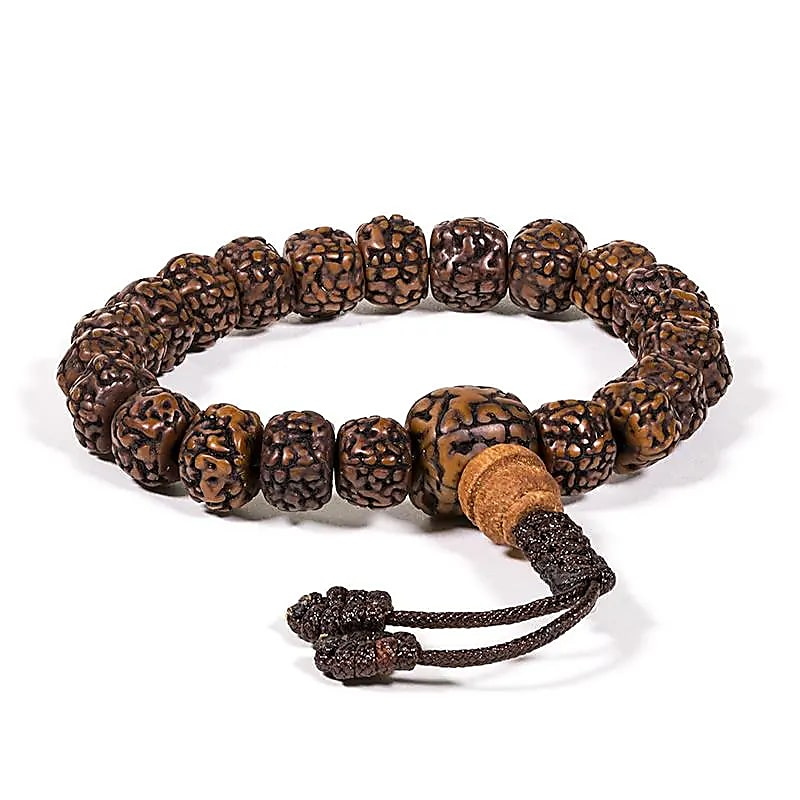 Náramek - Polerovaný Rudraksha