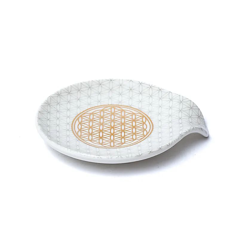 Odkládací miska na čajový sáček - Květ života