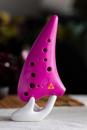 Okarína Forest Whisper - 12-dírková - fialová - 17 cm