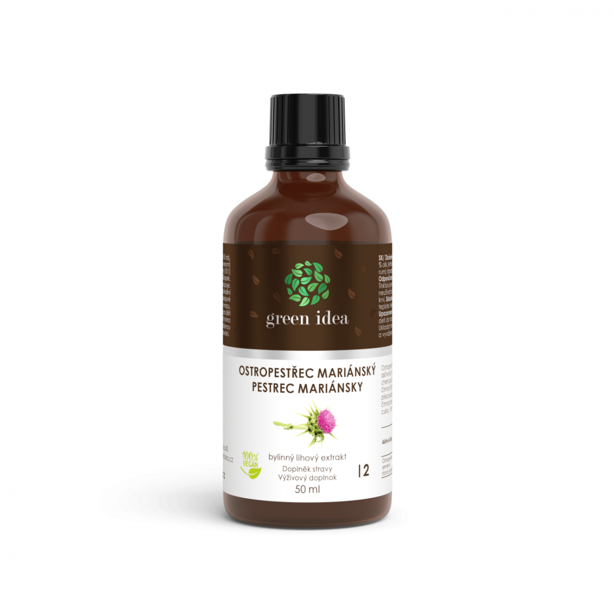 Ostropestřec tinktura - kapky 50 ml Topvet - Ochrana jater