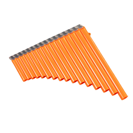 Panova flétna – 18 tónů, oranžová – ABS pryskyřice – C DUR
