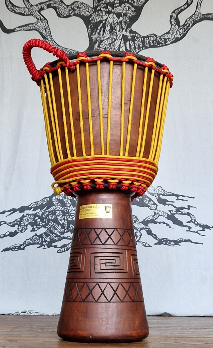 Petrovič Drums - Djembe Mahagony Premium L  Kozí Kůže