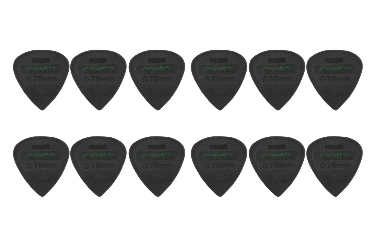 Pick Boy Carbon Nylon 0,75 mm – sada 12 ks kytarových trsátek