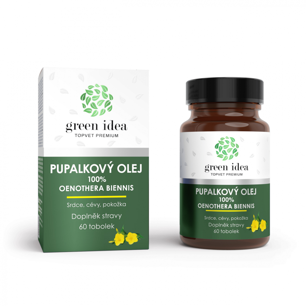 Pupalka dvouletá - Srdce, cévy, pokožka - Kapsle