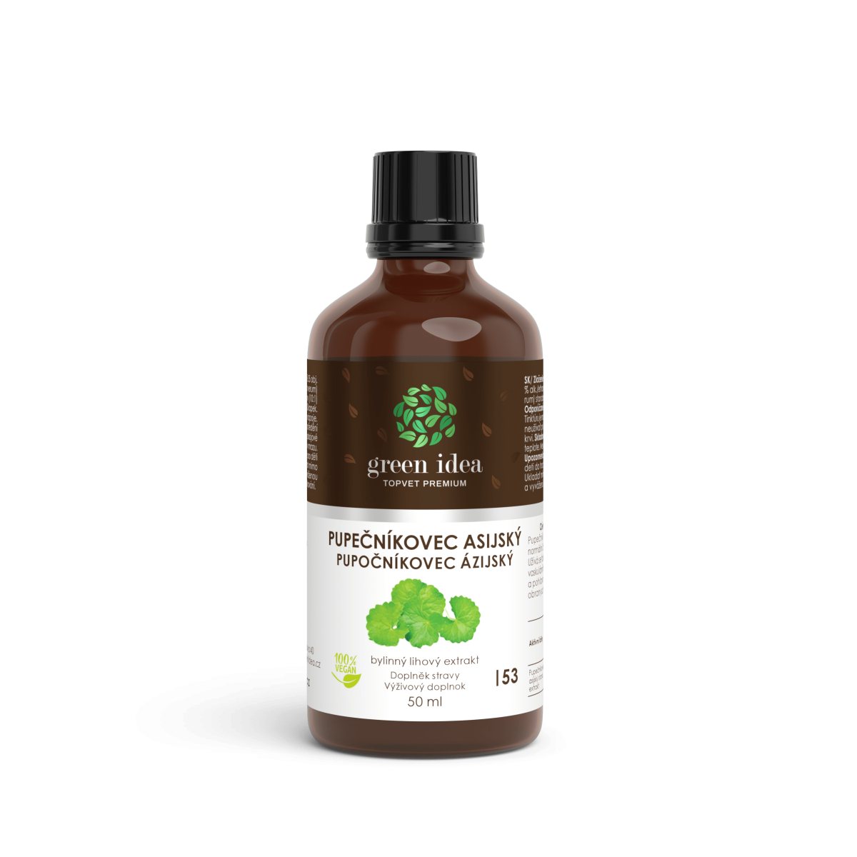 Pupečníkovec asijský tinktura - kapky - Cévy, těžké nohy