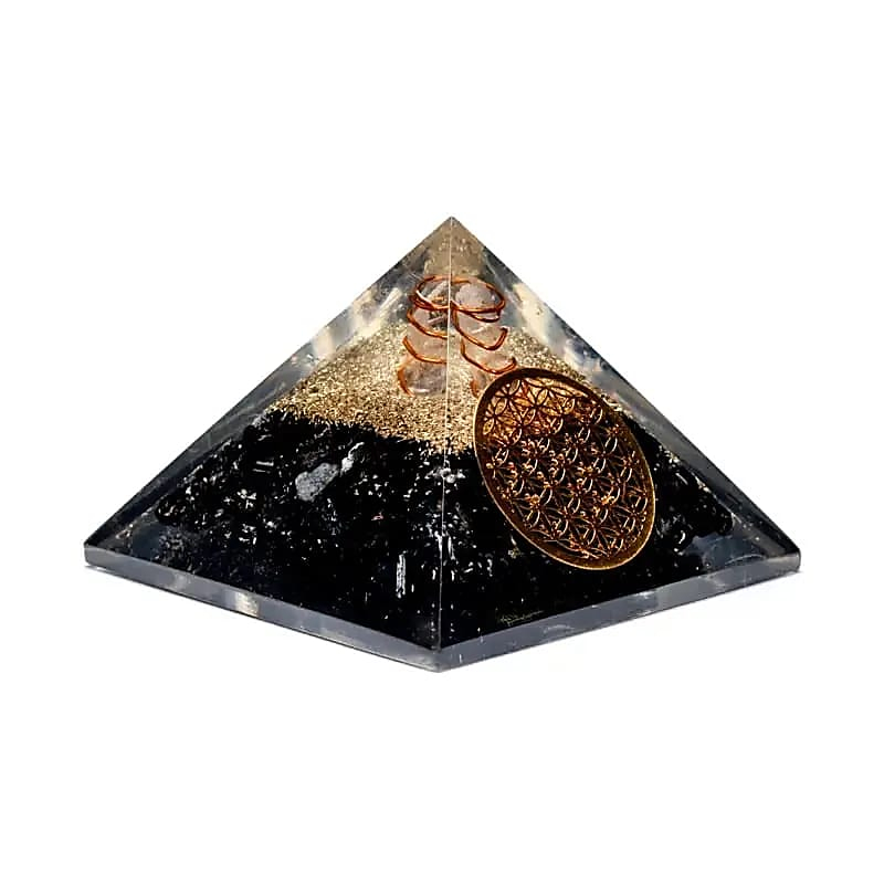 Pyramida z černého turmalínu – Květ života