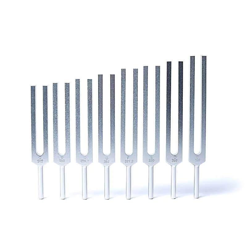 Sada ladicích vidliček Harmonic Spectrum - 8 čakrových frekvencí