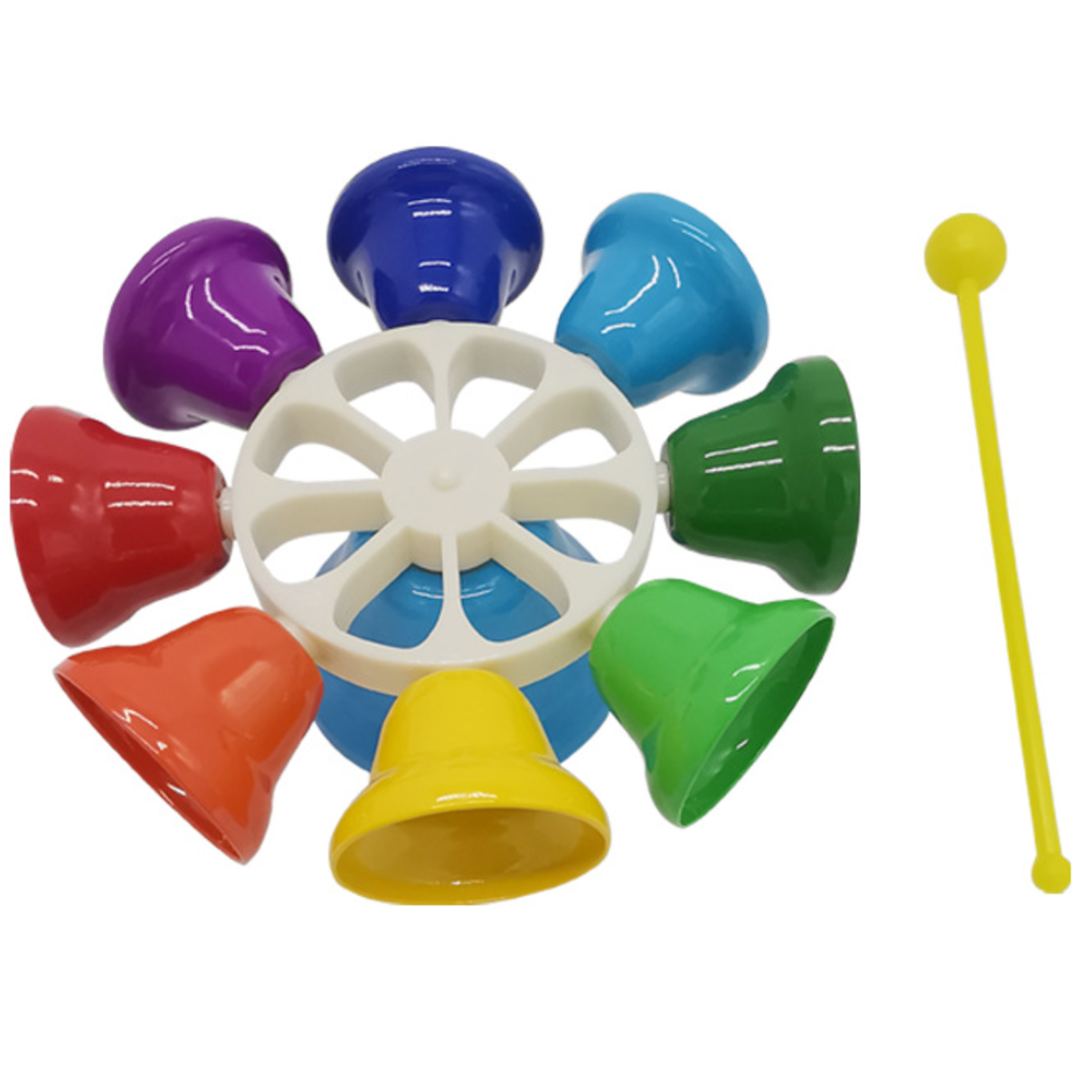 Sada nabitých barevných zvonečků - 8 tónů