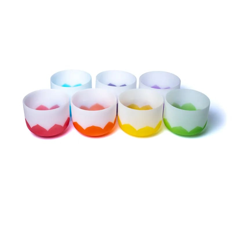 SET krystalové zpívající misky 7x Lotos Chakra - 20-30cm, 432Hz