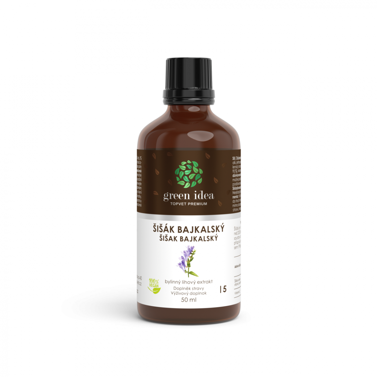 Šišák tinktura - kapky 50 ml Topvet - Deprese, poruchy spánku