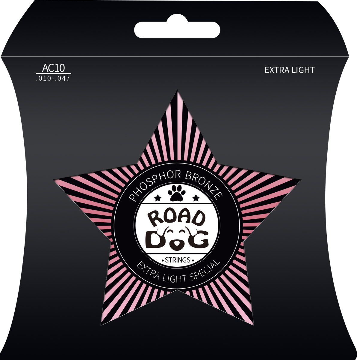 Struny na akustickou kytaru ROAD DOG AC10 Extra Light Phosphor bronze