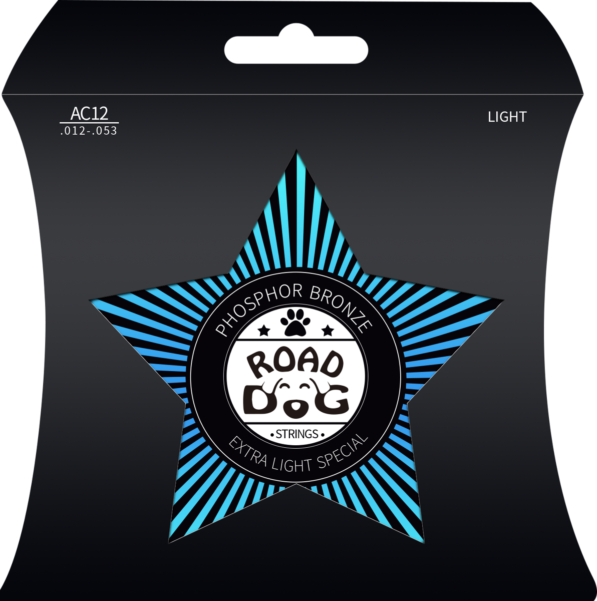Struny na akustickou kytaru ROAD DOG AC12 Light Phosphor bronze