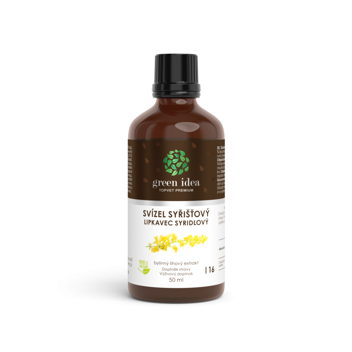 Svízel syřišťový tinktura - kapky - Tlumí otoky, lymfatický systém