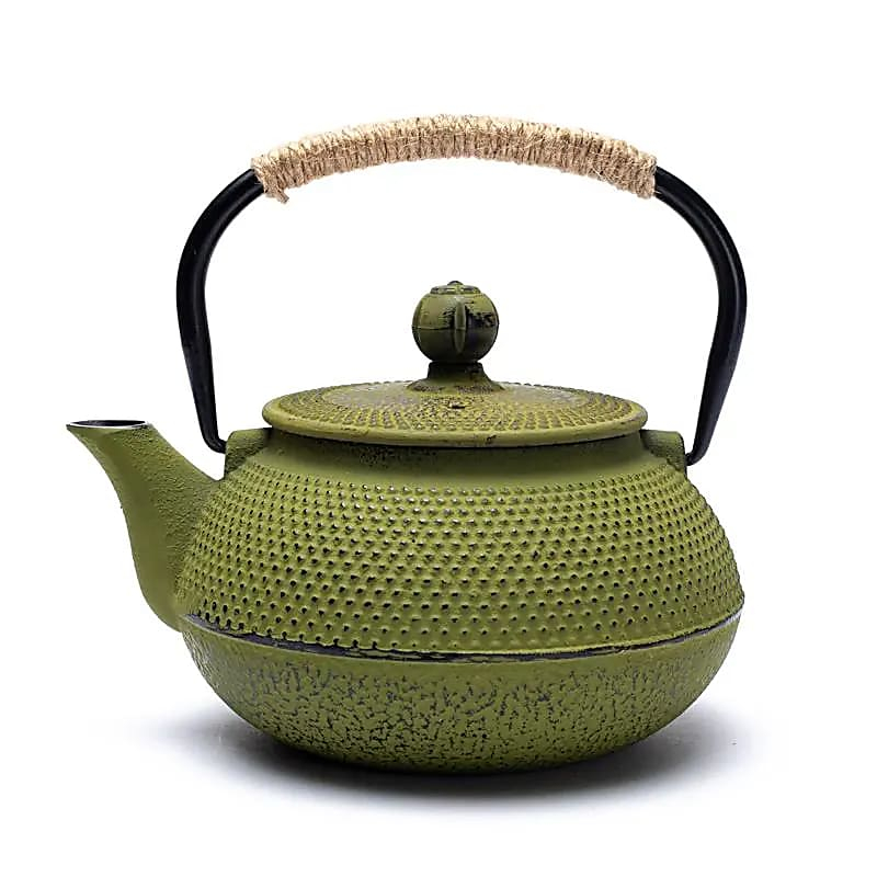 Tetsukyusu smaltovaná konvice na čaj 0,6 l zelená