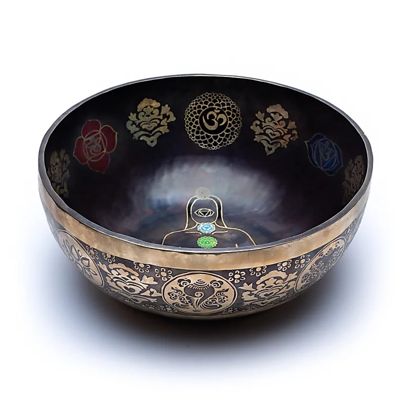 Tibetská zpívající mísa 7 čaker - barevná