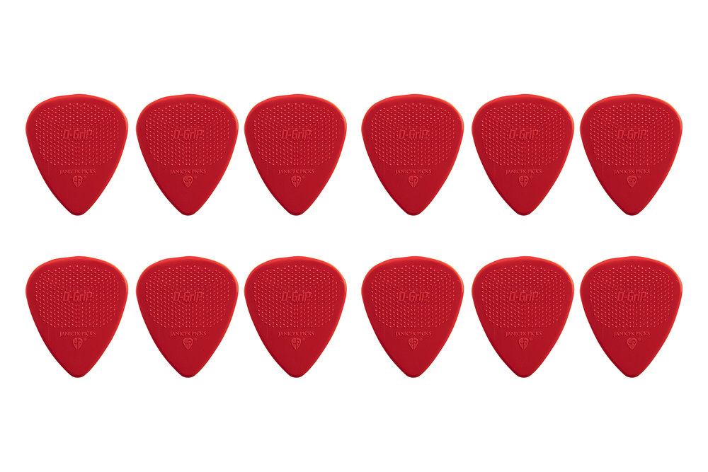 Trsátko D-Grip Pick Red 0,73 mm sada 12 ks Nylon Janicek