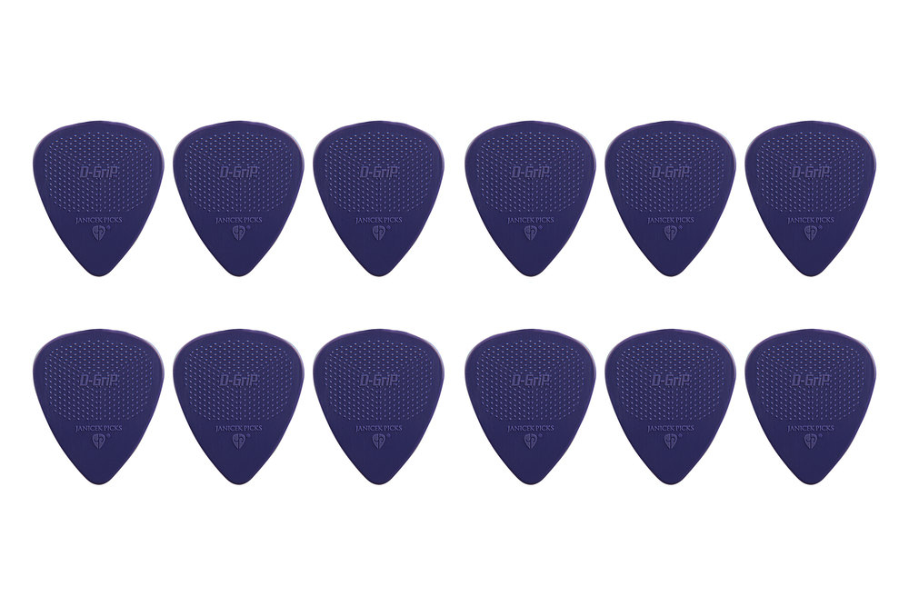 Trsátko D-Grip Pick Violet 0,6 mm sada 12 ks Nylon Janicek