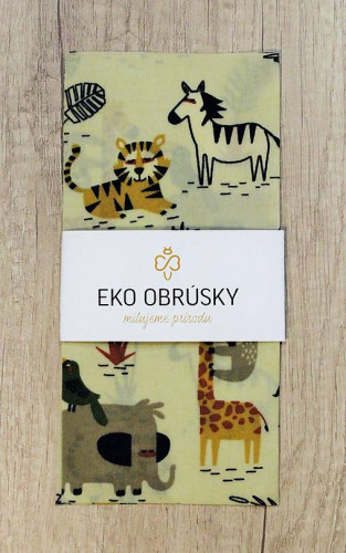Voskovaný Eko ubrousek L 39x39 cm